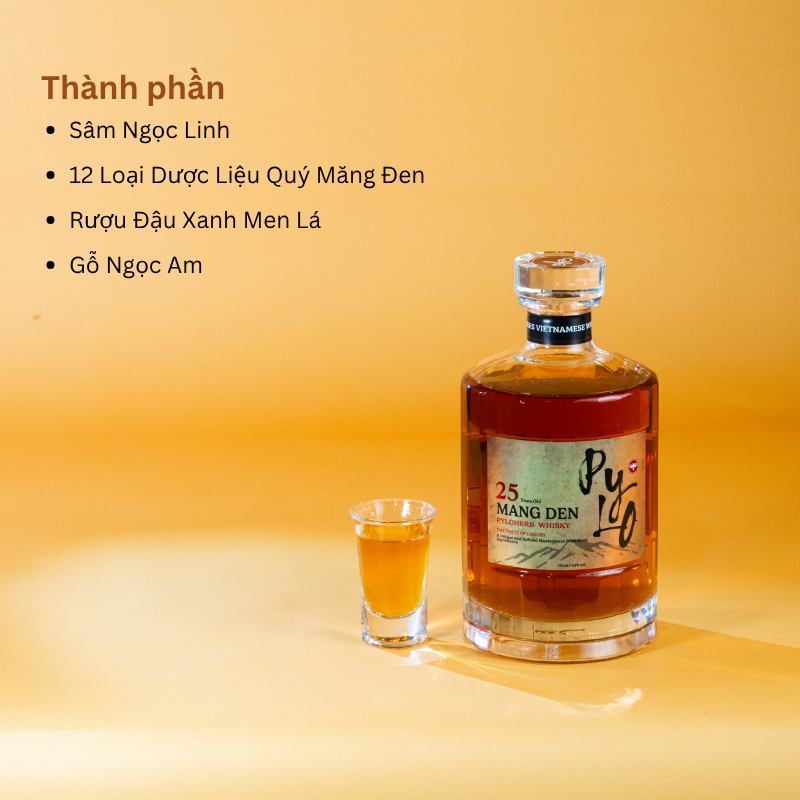 Rượu Thảo Mộc Măng Đen PyLo 25