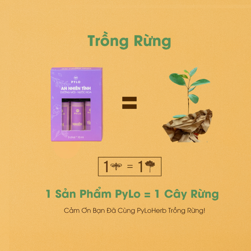 Combo An Nhiên Tĩnh - Dưỡng Môi, Nước Hoa Thảo Dược PyLo