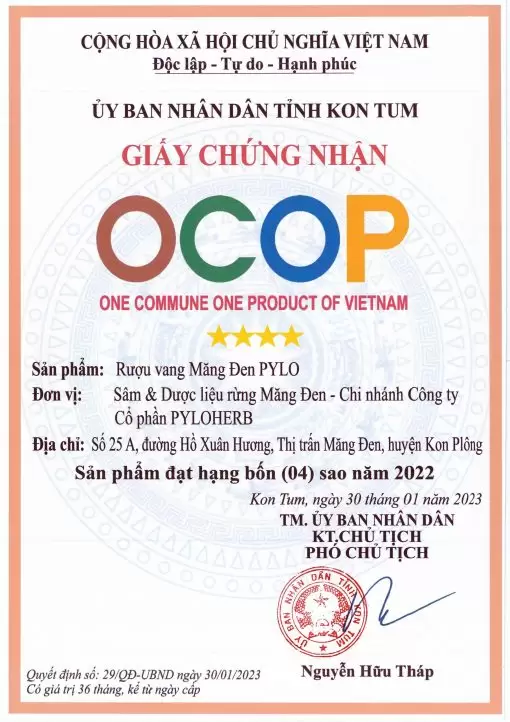 Rượu Vang Mâm Xôi Măng Đen PyLo