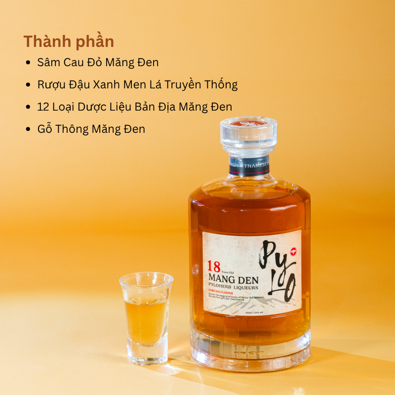 Rượu Thảo Mộc Măng Đen PyLo 18