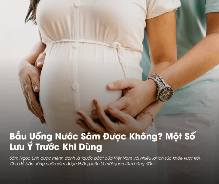 Bầu Uống Nước Sâm Được Không? Một Số Lưu Ý Trước Khi Dùng 