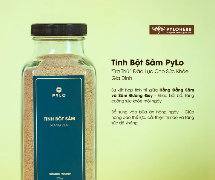 Tinh Bột Sâm PyLo - "Trợ Thủ” Đắc Lực Cho Sức Khỏe Gia Đình