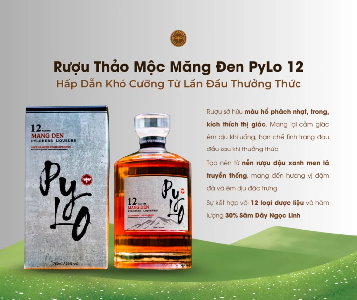 Rượu Thảo Mộc Măng Đen PyLo 12: Hấp Dẫn Khó Cưỡng Ngay Từ Lần Đầu Thưởng Thức