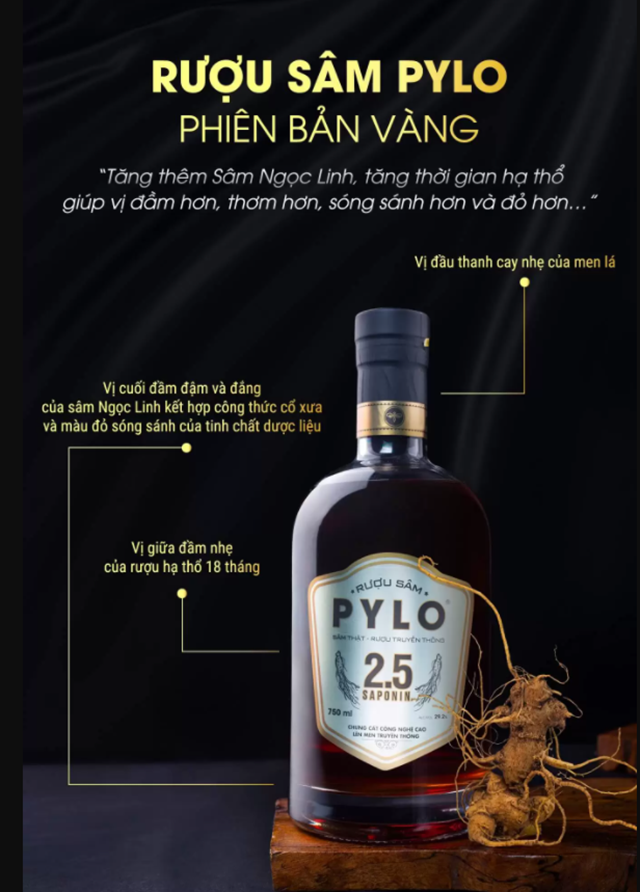Rượu sâm Việt PyLo có tác dụng tốt cho sức khỏe