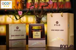 Sâm ngọc linh ngâm mật ong sâm với chai đựng sang trọng