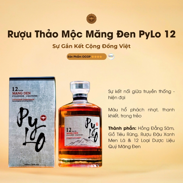 Rượu Thảo Mộc Măng Đen PyLo 12