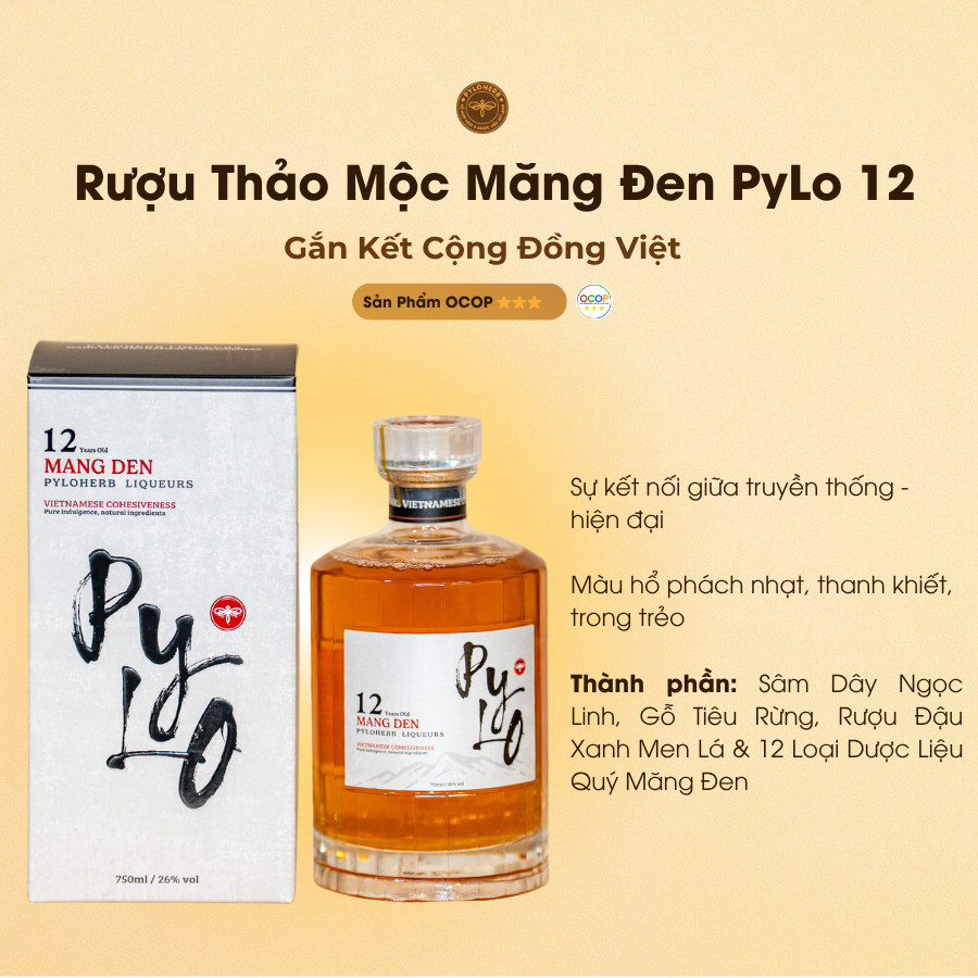 Rượu Thảo Mộc Măng Đen PyLo 12