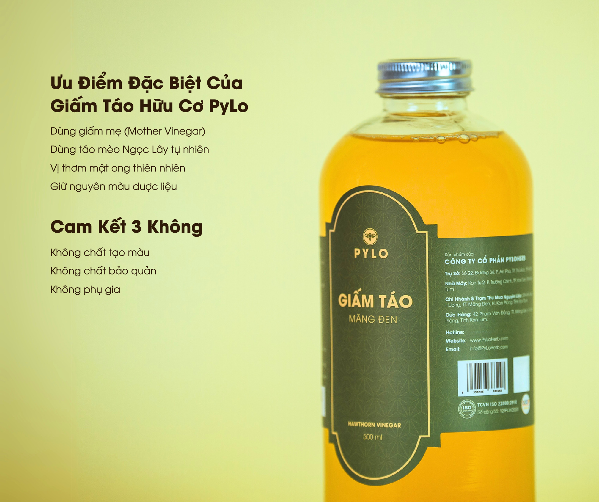 Ưu điểm đặc biệt của Giấm Táo Hữu Cơ PyLo