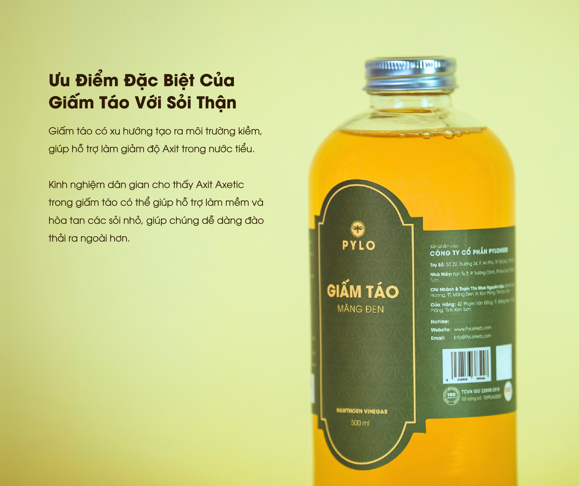 Sử dụng giấm táo có nhiều lợi ích với người đang bị sỏi