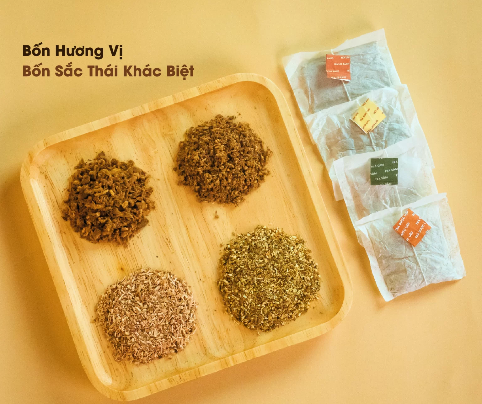Bốn loại trà - bốn hương vị khác biệt